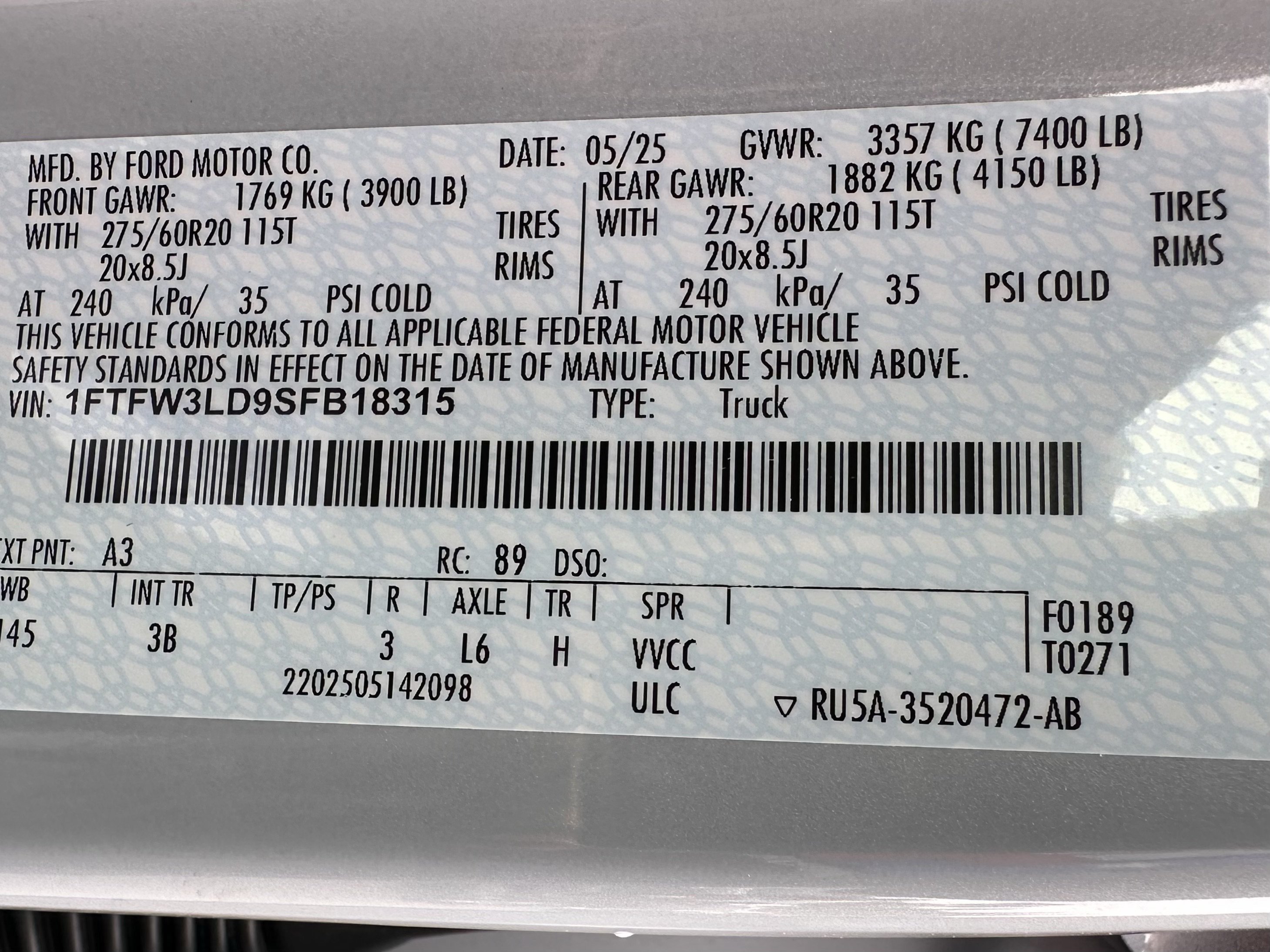 Certified 2025 Ford F150 XLT w/ Equipment Group 303A High AWD/4WD image 33