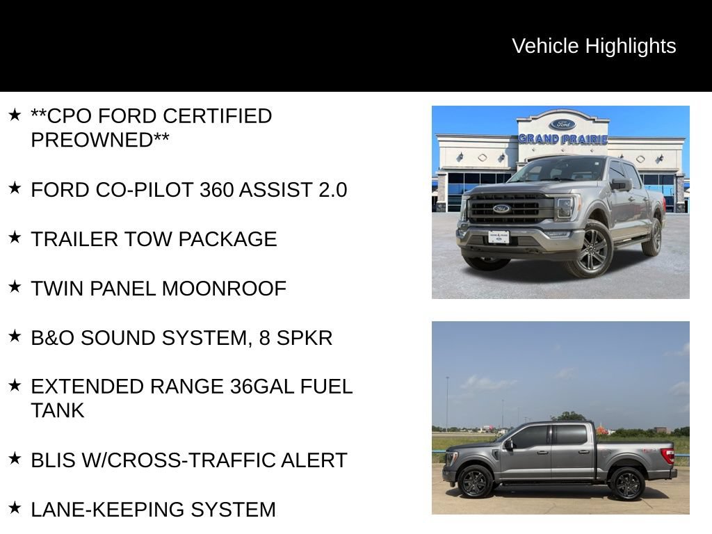 Certified 2023 Ford F150 Lariat w/ Equipment Group 502A High AWD/4WD image 5