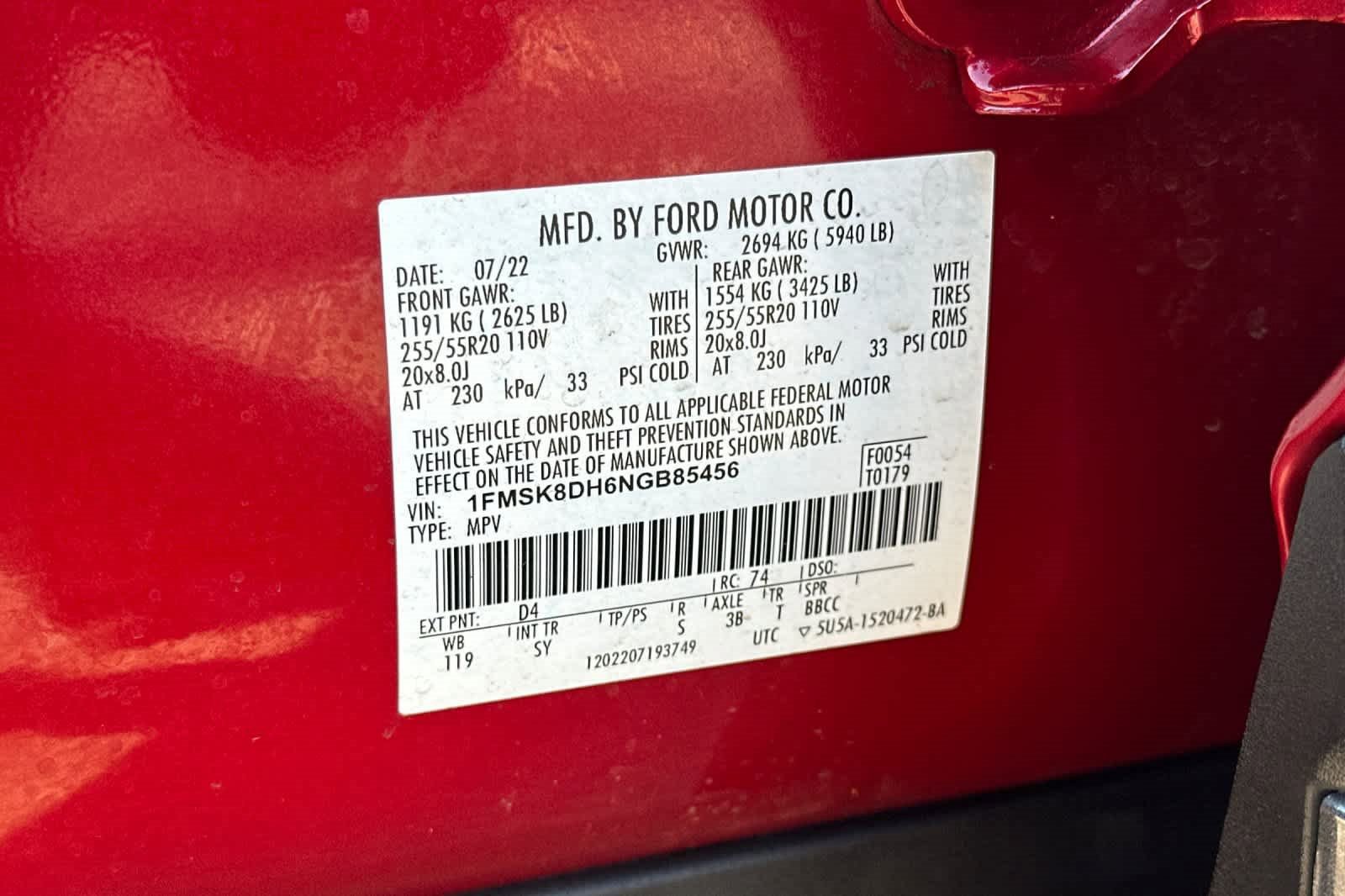 Certified 2022 Ford Explorer XLT w/ Equipment Group 202A image 32