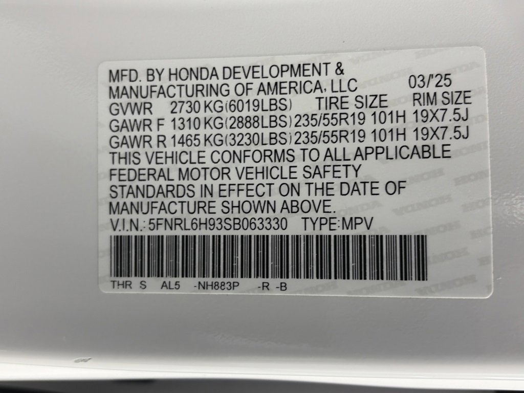 Used 2025 Honda Odyssey Elite image 9