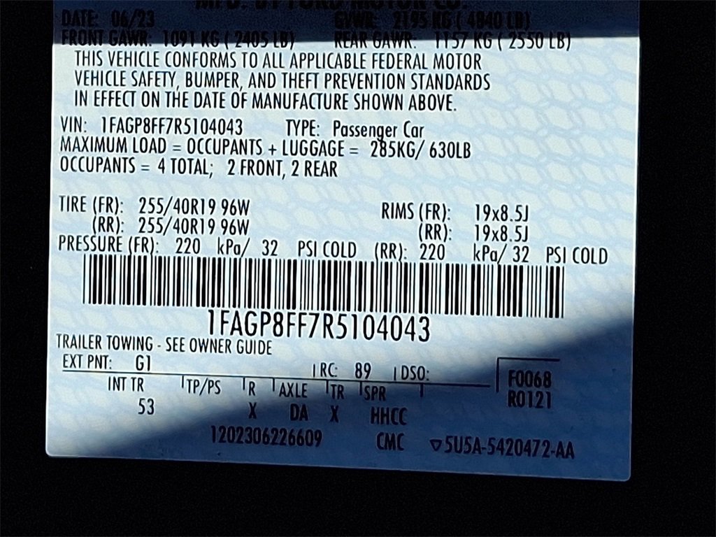 Certified 2024 Ford Mustang GT Premium image 29