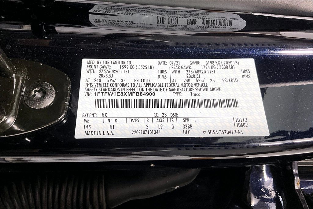 Certified 2021 Ford F150 Lariat AWD/4WD image 32