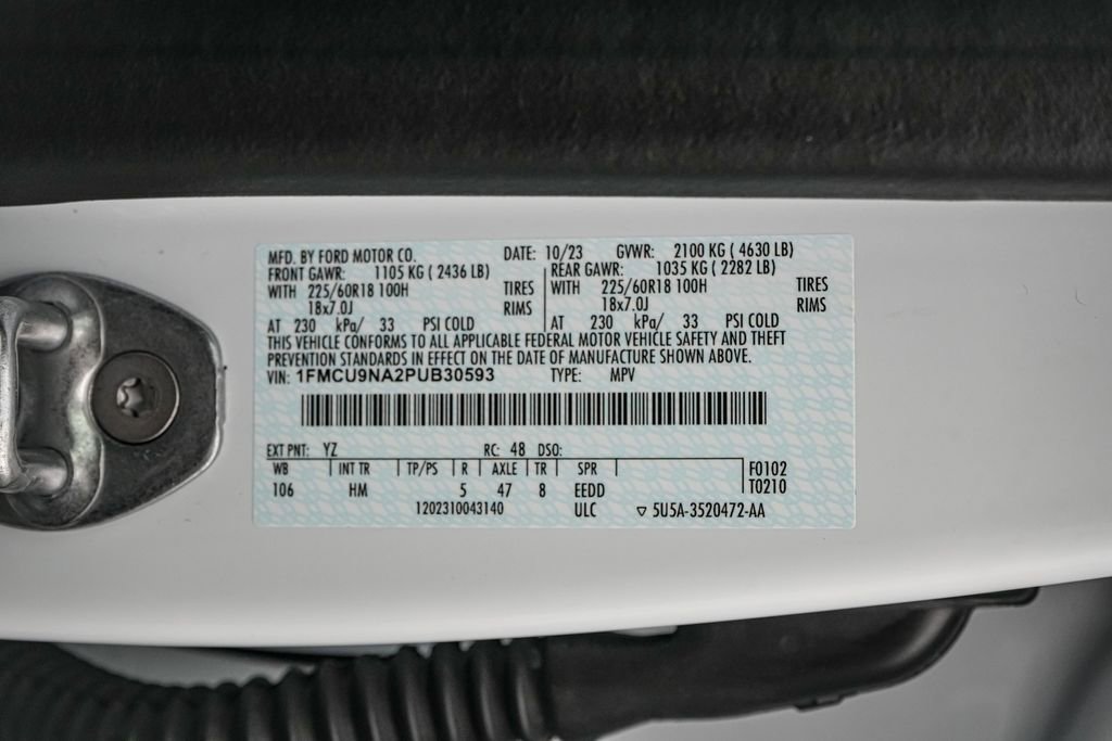 Certified 2023 Ford Escape ST-Line Select w/ Tech Pack #1 AWD/4WD image 30