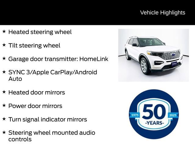 Certified 2020 Ford Explorer Platinum w/ Premium Technology Package image 22