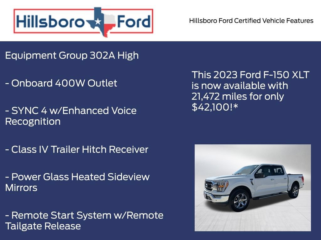 Certified 2023 Ford F150 XLT w/ Equipment Group 302A High AWD/4WD image 5