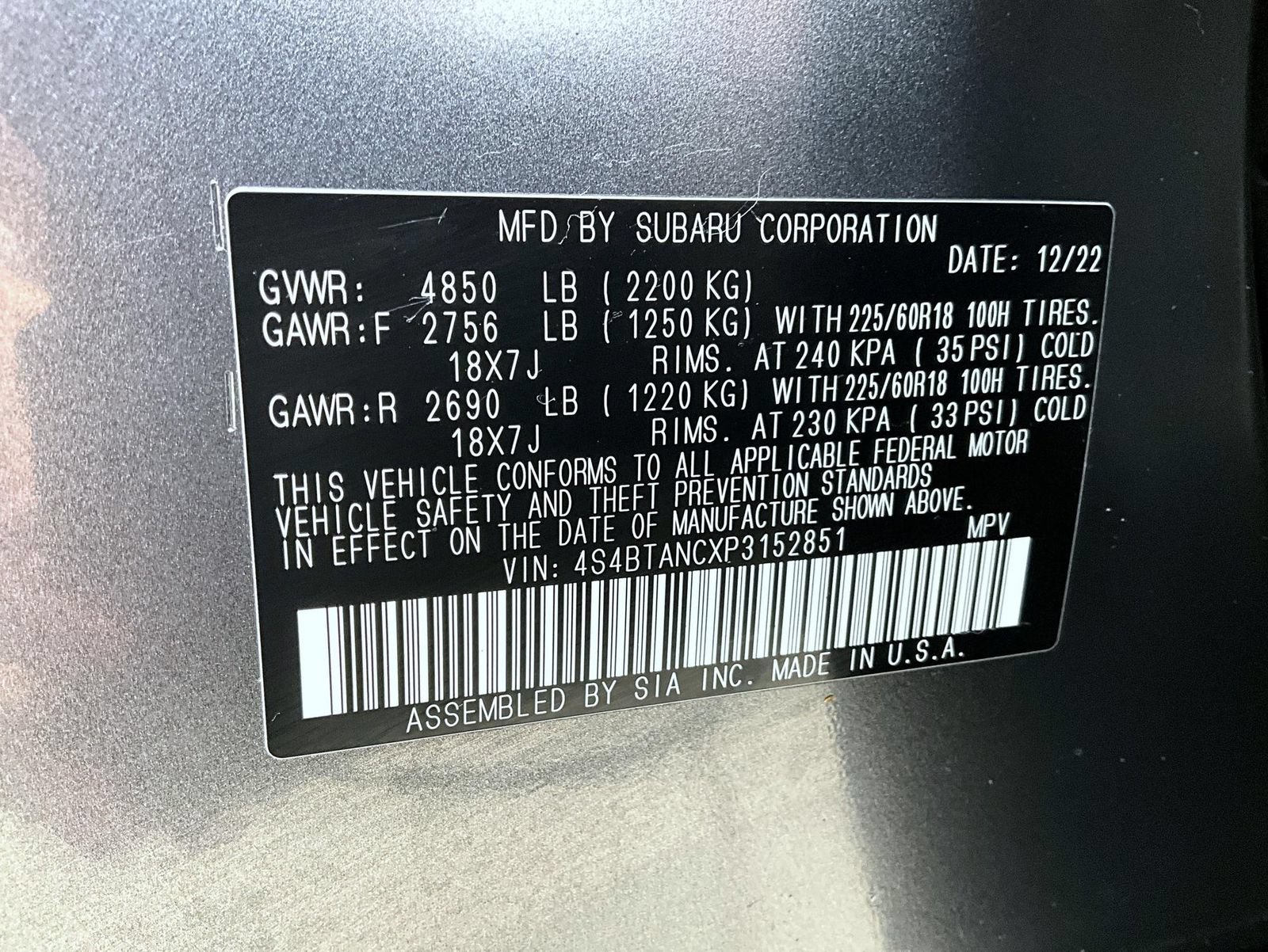 Used 2023 Subaru Outback Limited AWD/4WD image 27