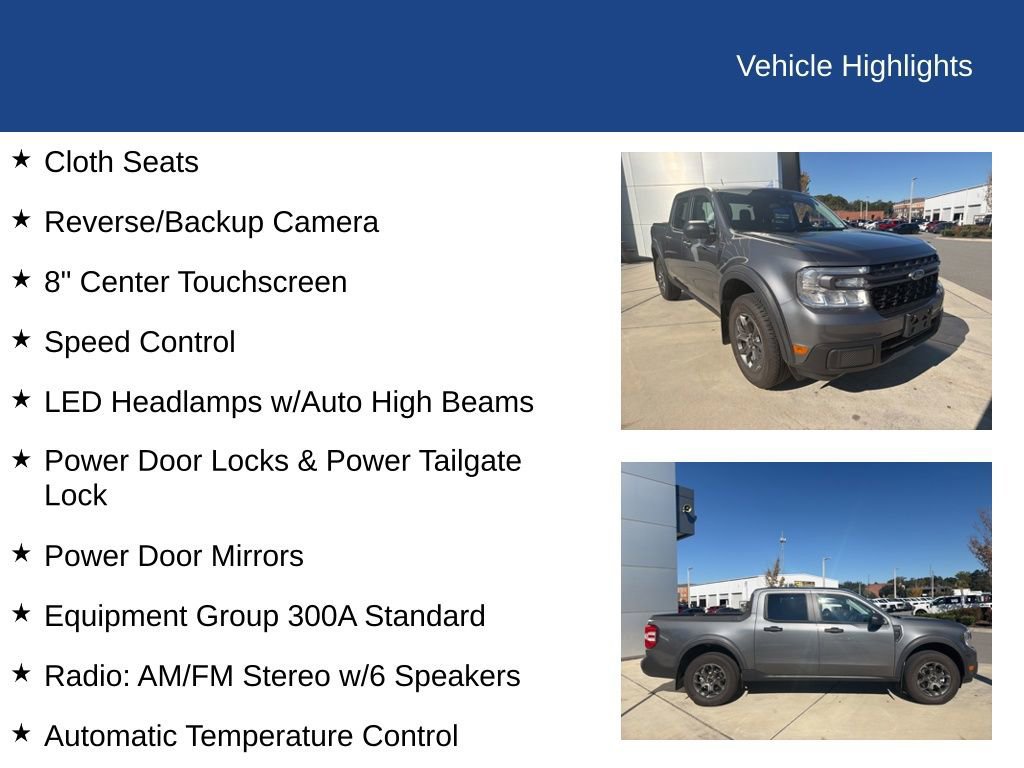 Certified 2024 Ford Maverick XLT w/ Equipment Group 300A Standard image 25