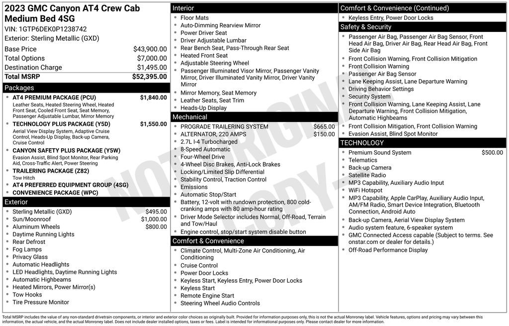 Used 2023 GMC Canyon AT4 w/ AT4 Premium Package AWD/4WD image 26