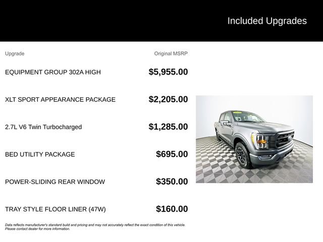 Certified 2022 Ford F150 XLT w/ Equipment Group 302A High image 6