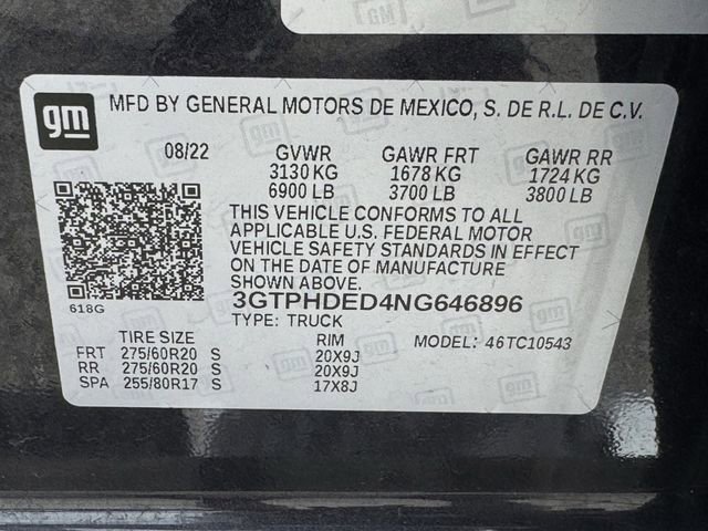 Used 2022 GMC Sierra 1500 SLT w/ SLT Convenience Package RWD image 32