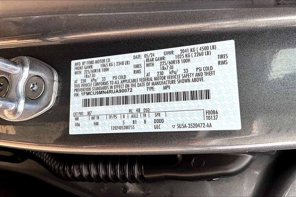 Certified 2024 Ford Escape ST-Line w/ Tech Pack #1 AWD/4WD image 35