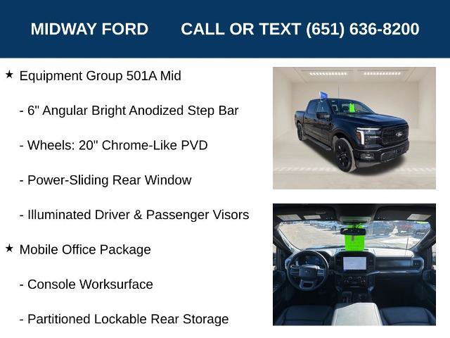 Certified 2025 Ford F150 Lariat w/ Equipment Group 501A Mid image 18