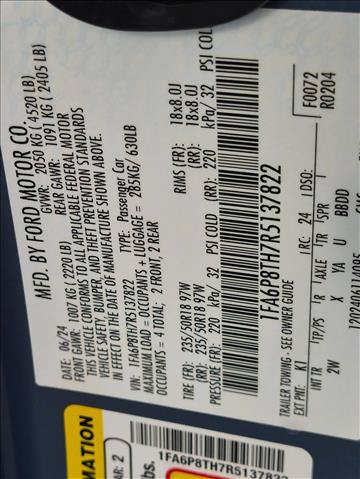 Certified 2024 Ford Mustang Coupe RWD image 22