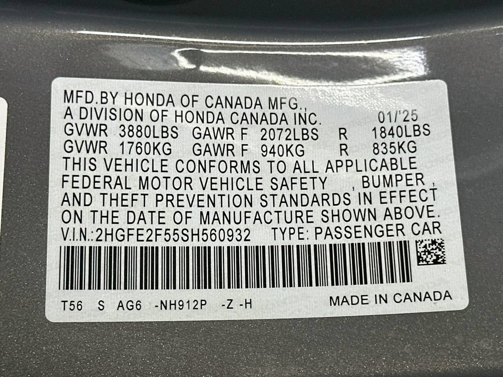 Used 2025 Honda Civic Sport image 23