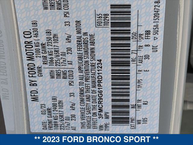 Certified 2023 Ford Bronco Sport Heritage image 25