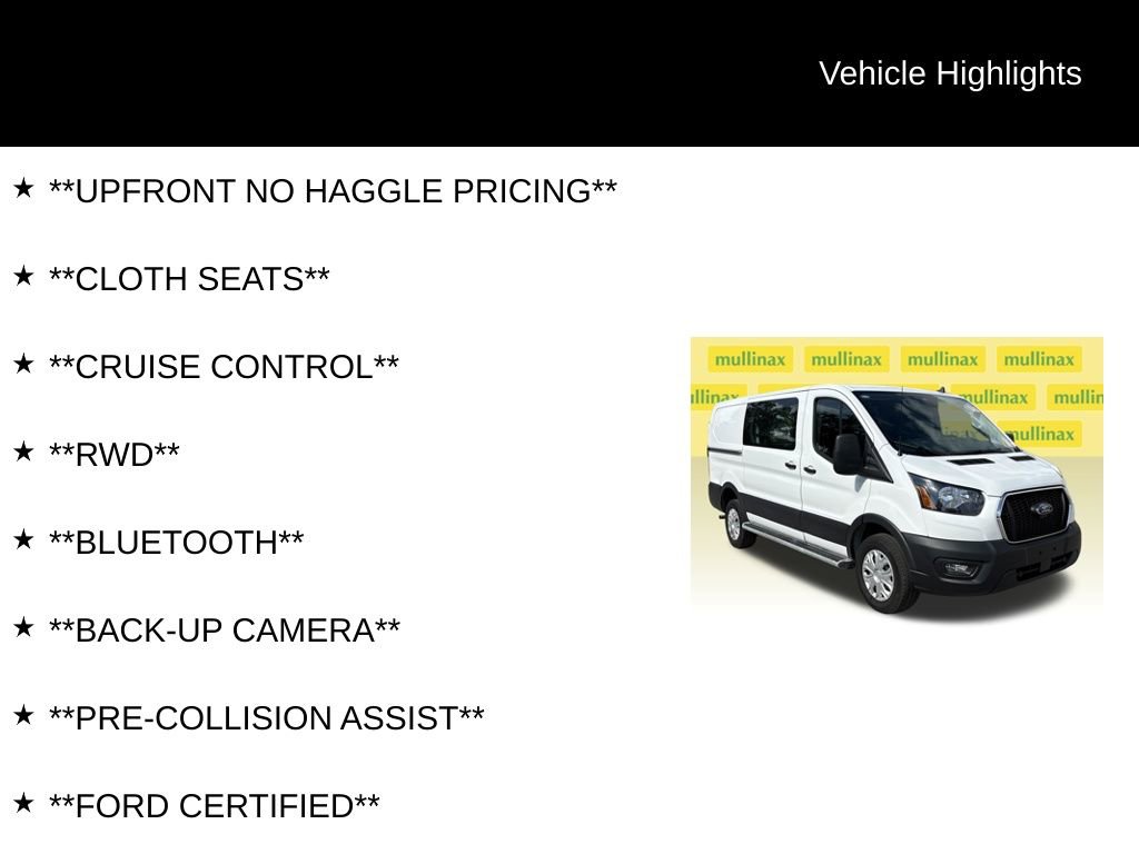 Certified 2025 Ford Transit 250 Low Roof w/ Exterior Upgrade Package RWD image 12