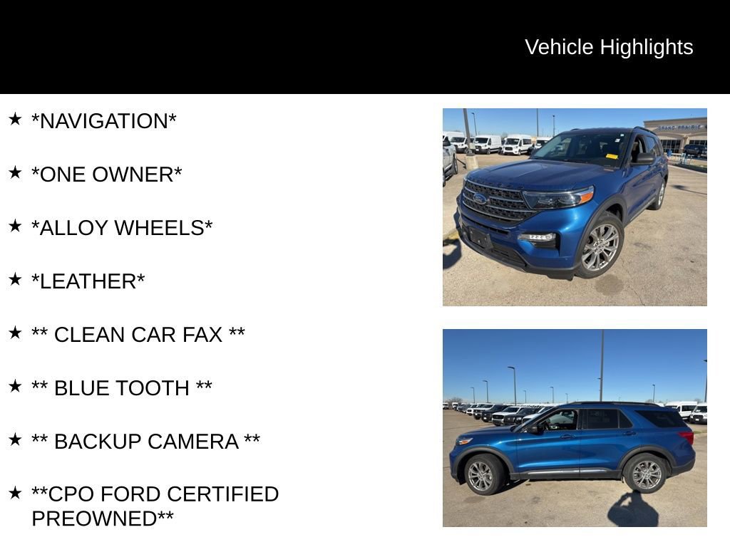 Certified 2022 Ford Explorer XLT w/ Equipment Group 202A image 8