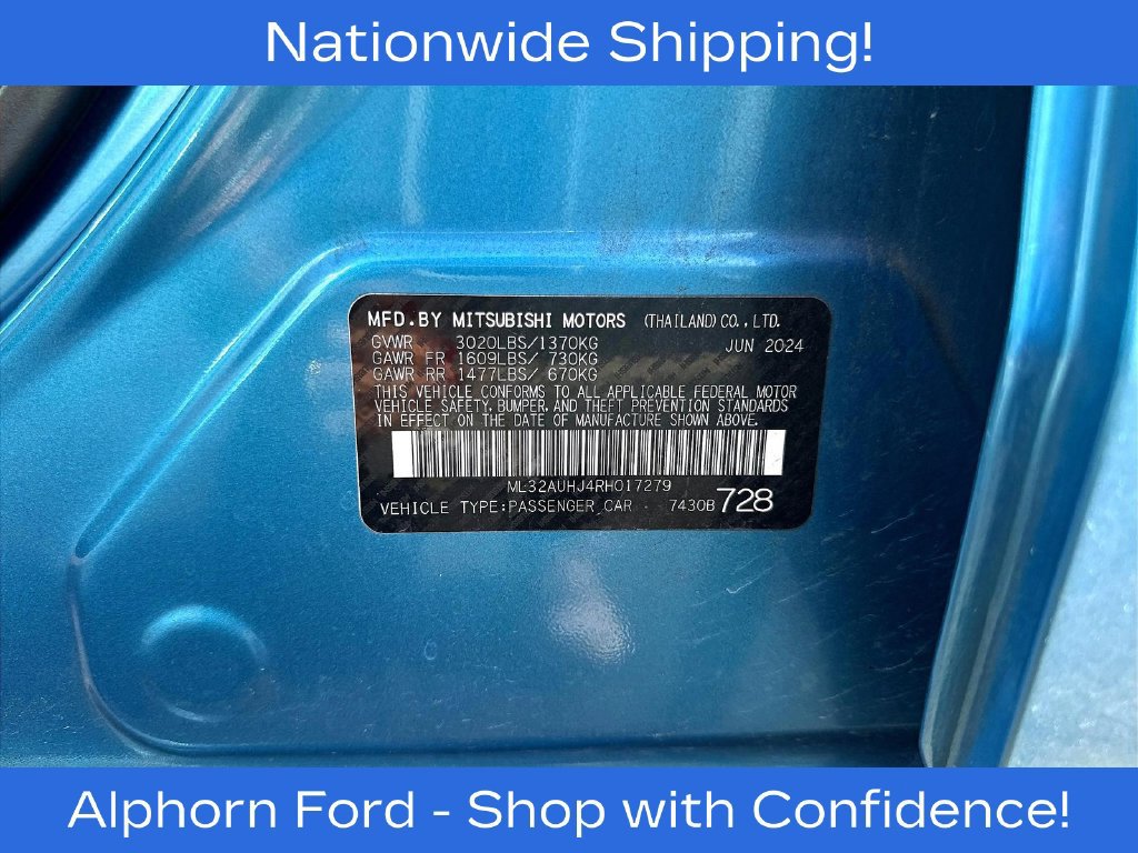 Used 2024 Mitsubishi Mirage ES FWD image 20