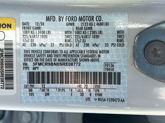 Certified 2025 Ford Bronco Sport Big Bend AWD/4WD image 33