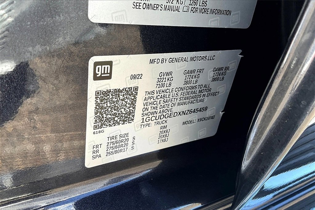 Used 2022 Chevrolet Silverado 1500 LTZ w/ Z71 Off-Road Package image 36