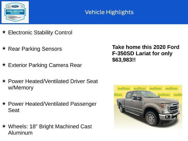 Certified 2020 Ford F350 Lariat image 18