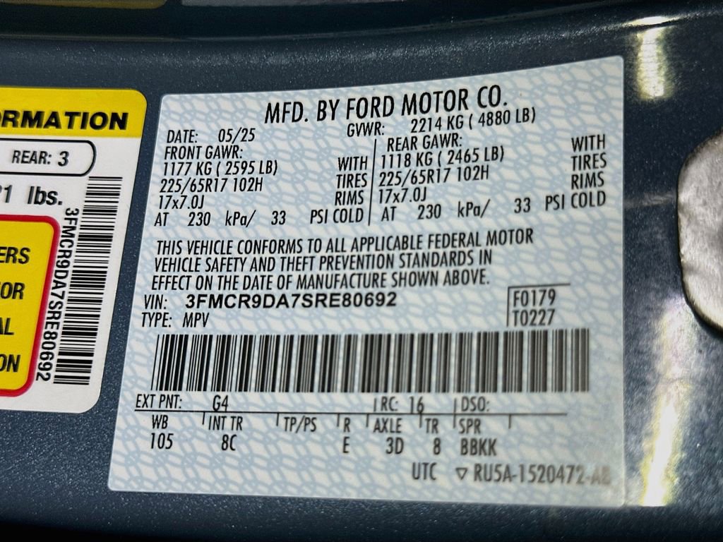 Certified 2025 Ford Bronco Sport Badlands image 21