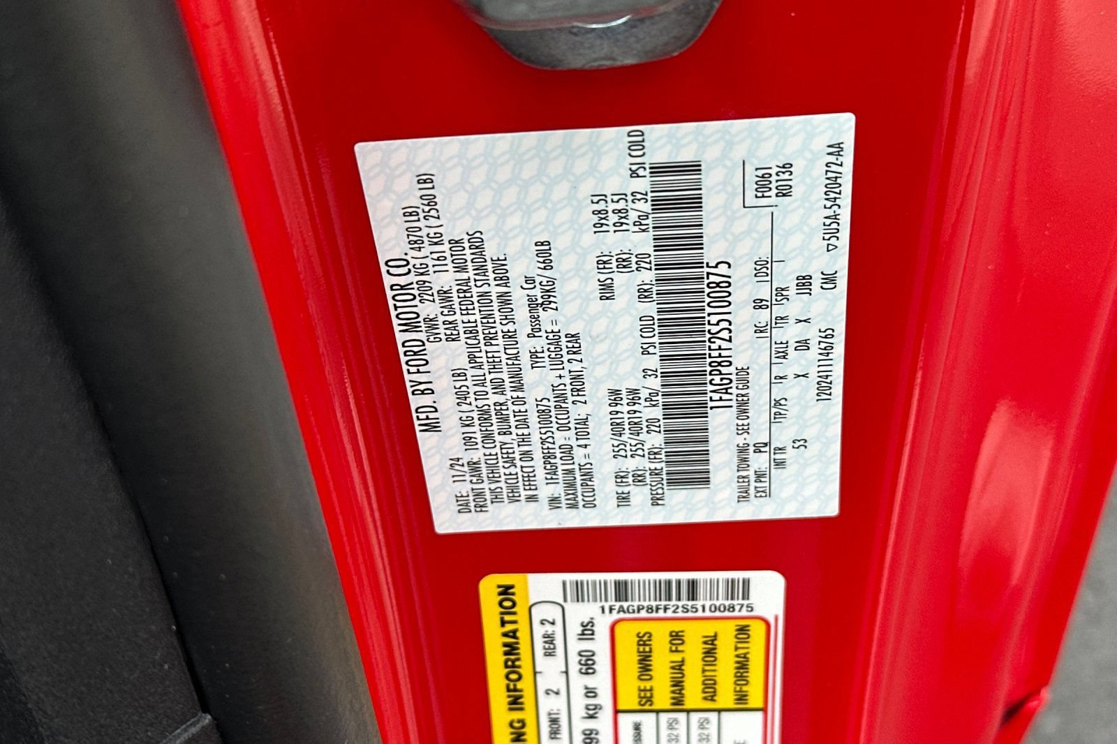 Certified 2025 Ford Mustang GT Premium RWD image 28