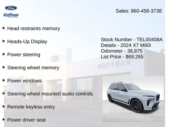 Used 2024 BMW X7 M60i w/ Executive Package AWD/4WD image 25