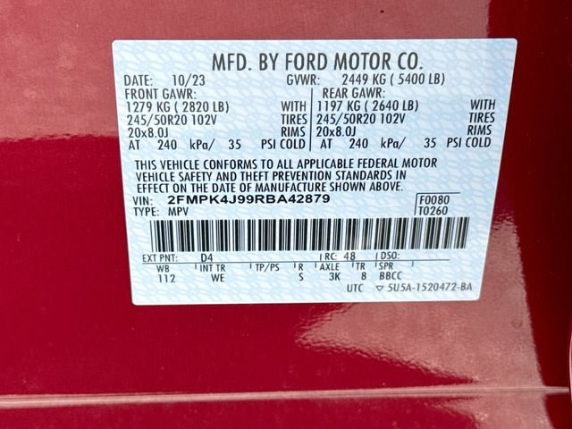 Certified 2024 Ford Edge ST-Line AWD/4WD image 41