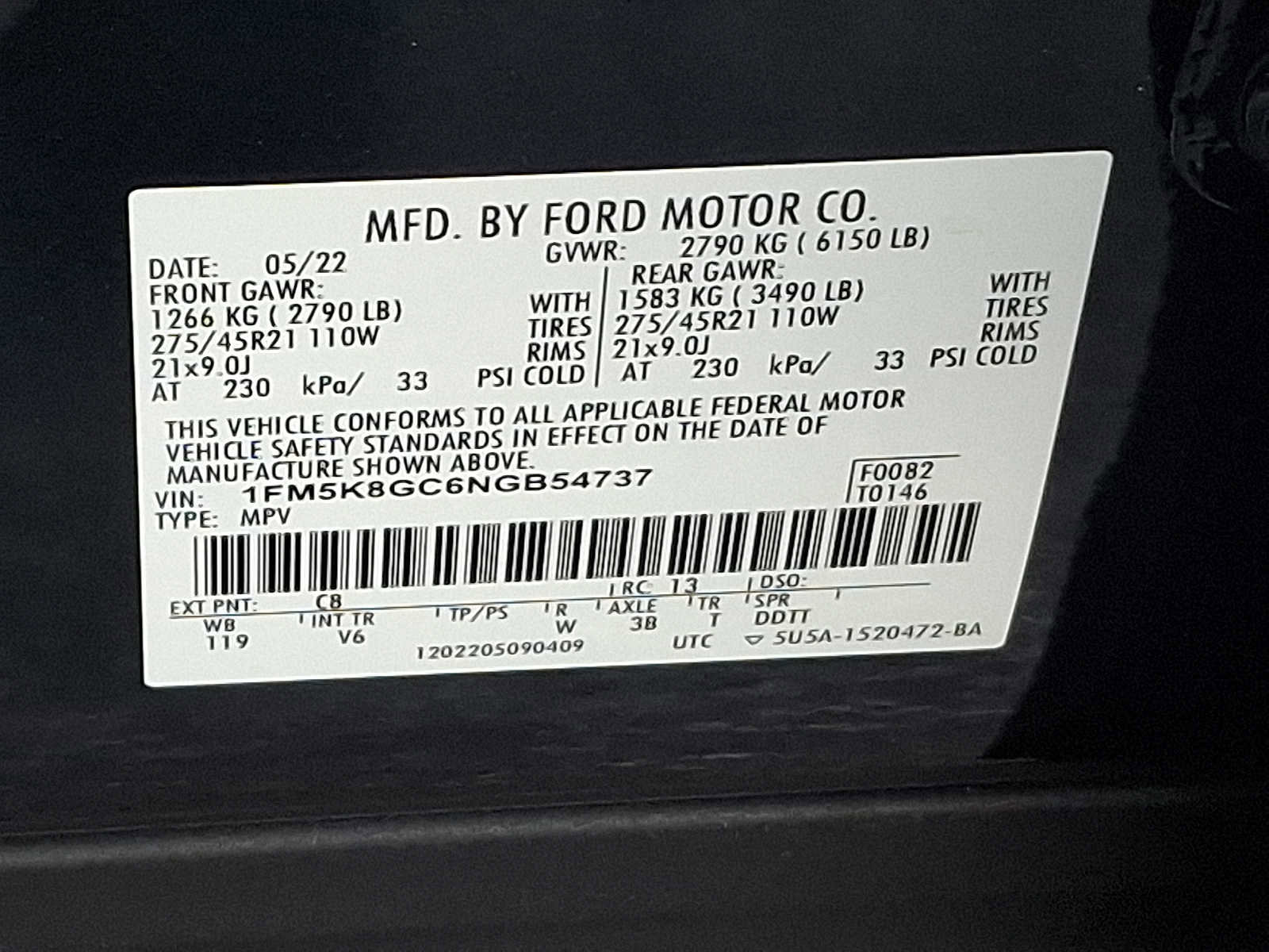 Certified 2022 Ford Explorer ST w/ ST Street Pack image 27