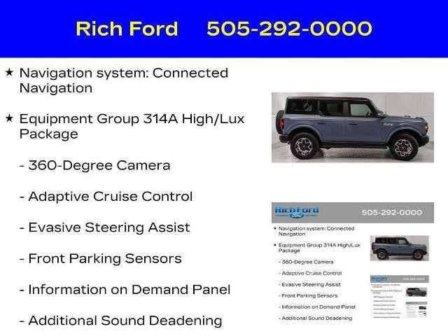 Certified 2024 Ford Bronco Outer Banks AWD/4WD image 15