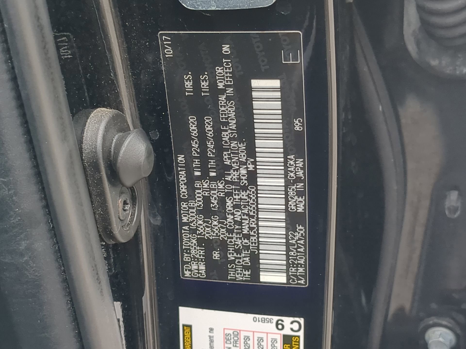 Used 2018 Toyota 4Runner Limited AWD/4WD image 75
