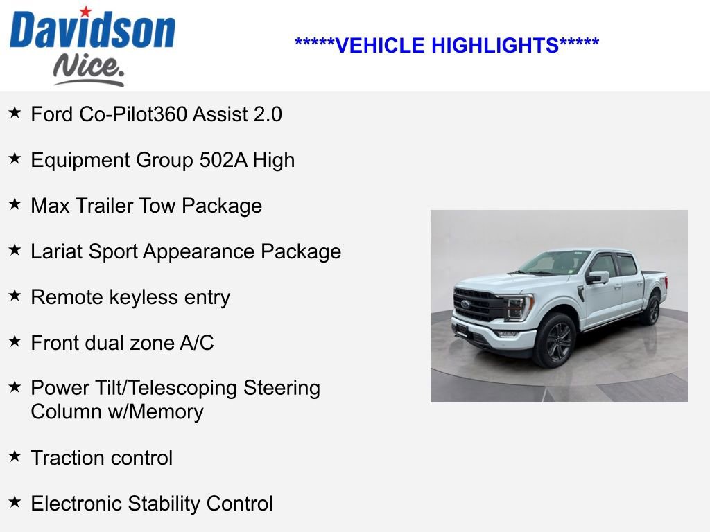 Certified 2023 Ford F150 Lariat w/ Equipment Group 502A High AWD/4WD image 4