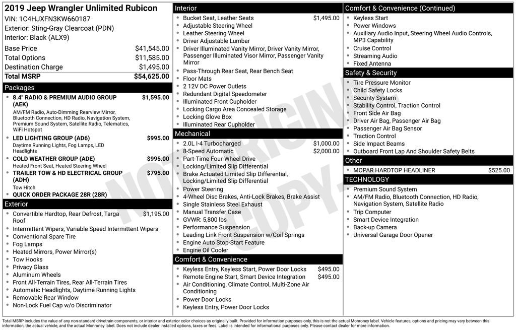 Used 2019 Jeep Wrangler Unlimited Rubicon image 14