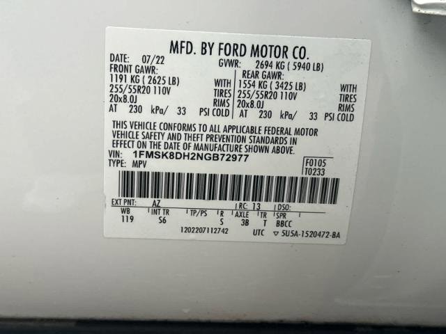 Certified 2022 Ford Explorer XLT w/ Equipment Group 202A image 14