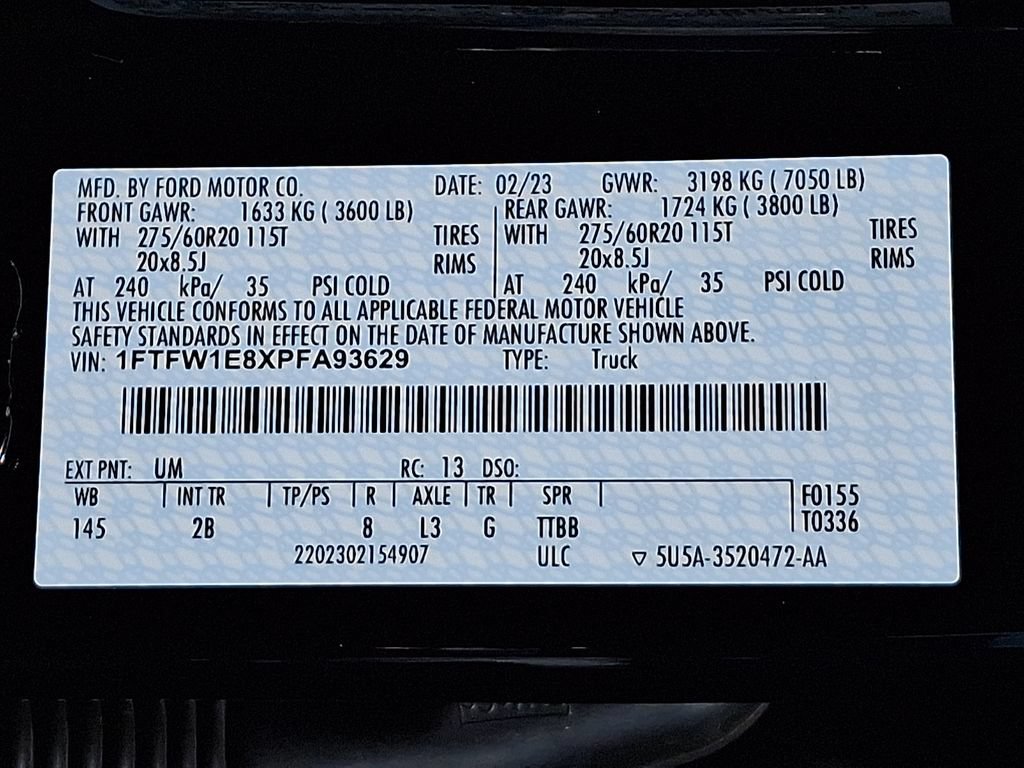 Certified 2023 Ford F150 Lariat w/ Equipment Group 502A High AWD/4WD image 29