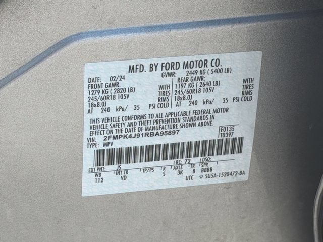 Certified 2024 Ford Edge SEL AWD/4WD image 34
