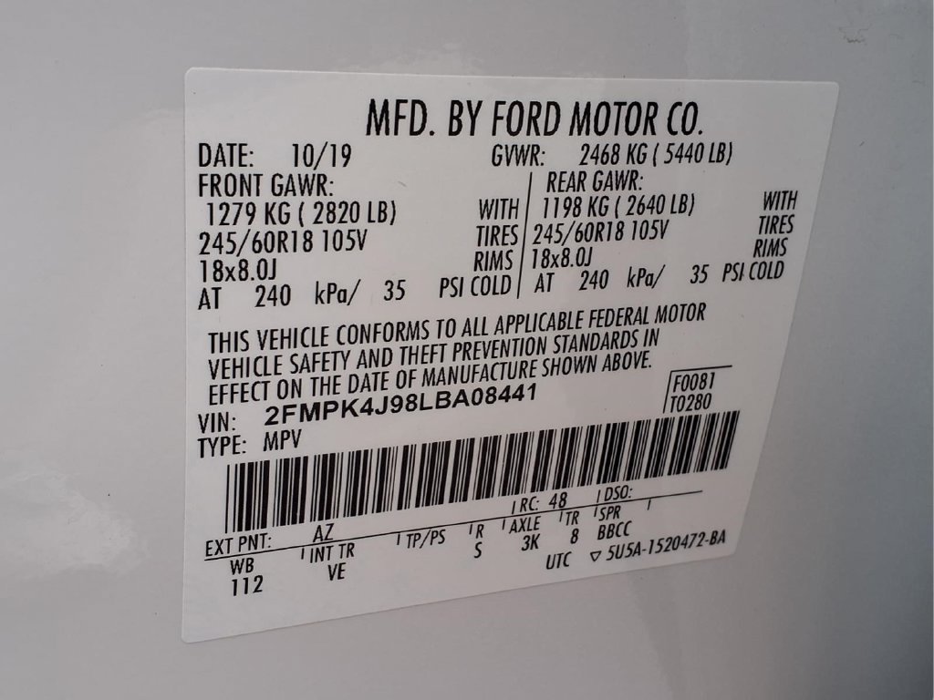 Certified 2020 Ford Edge SEL w/ Convenience Package AWD/4WD image 25