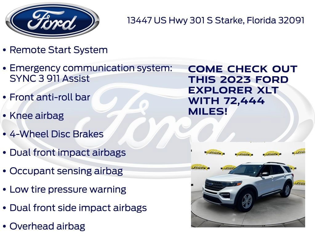 Certified 2023 Ford Explorer XLT w/ Equipment Group 202A RWD image 30