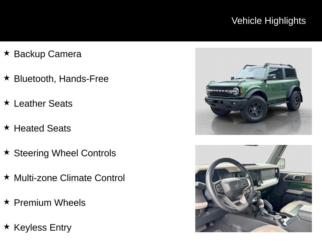 Certified 2022 Ford Bronco Wildtrak AWD/4WD image 16