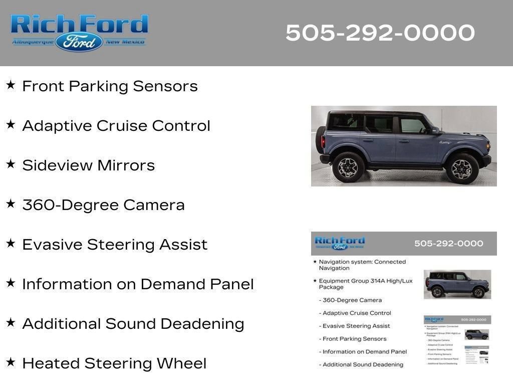 Certified 2024 Ford Bronco Outer Banks AWD/4WD image 54