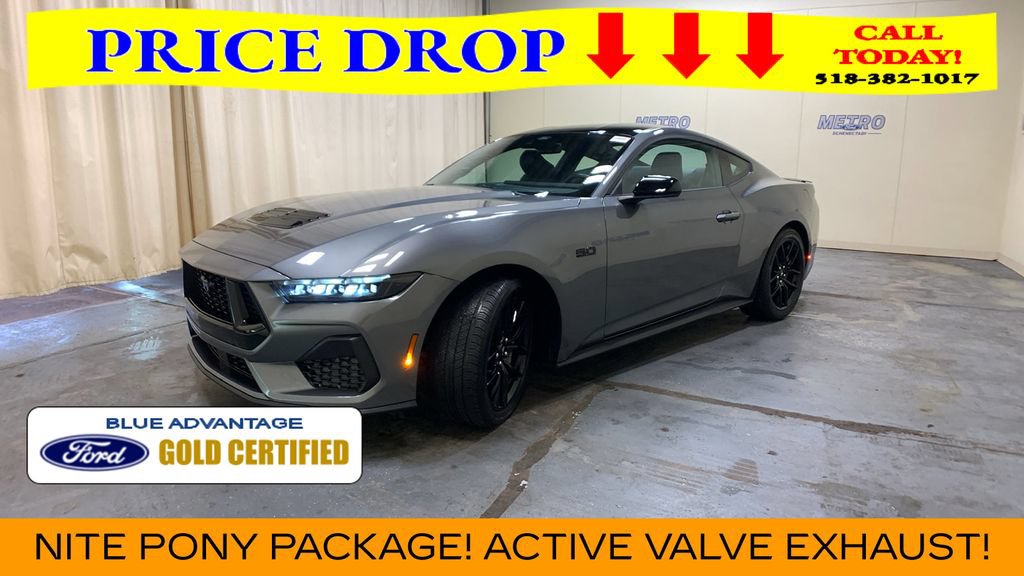 Certified 2025 Ford Mustang GT Premium w/ Mustang Nite Pony Package RWD image 36