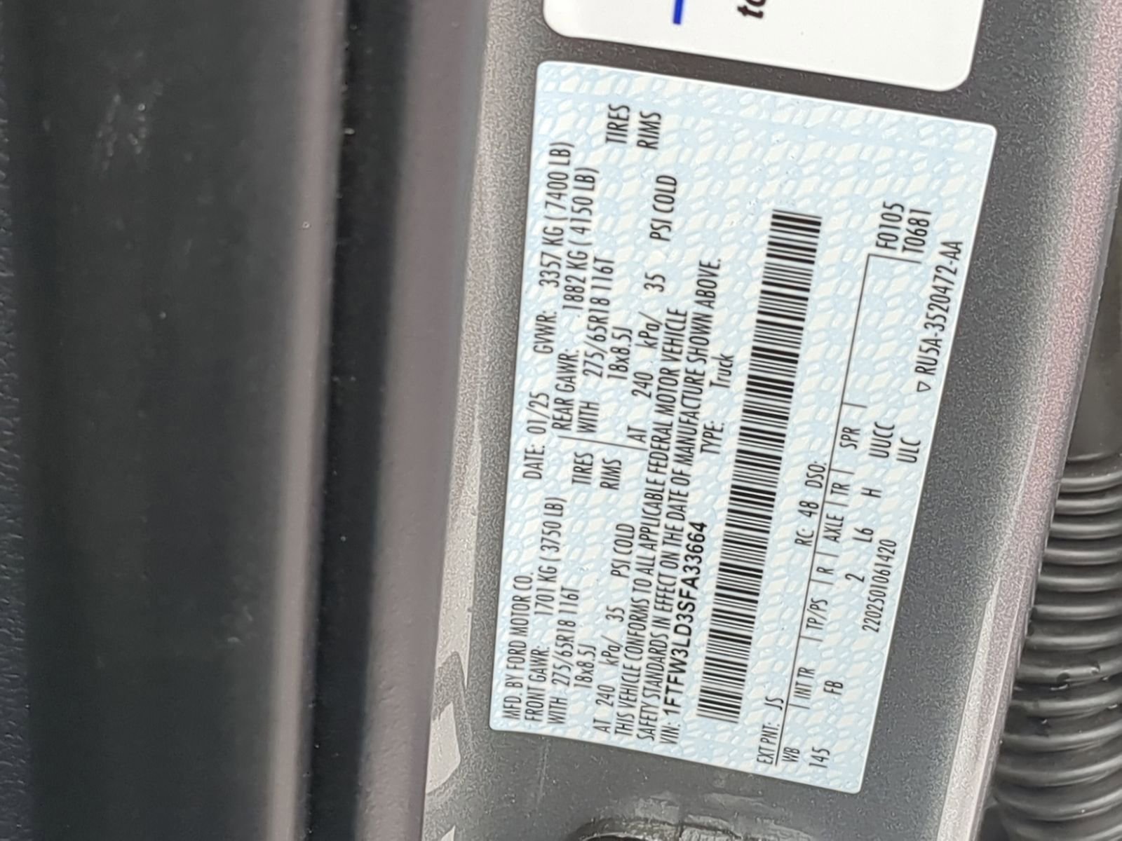 Certified 2025 Ford F150 XLT w/ Equipment Group 302A MID image 40