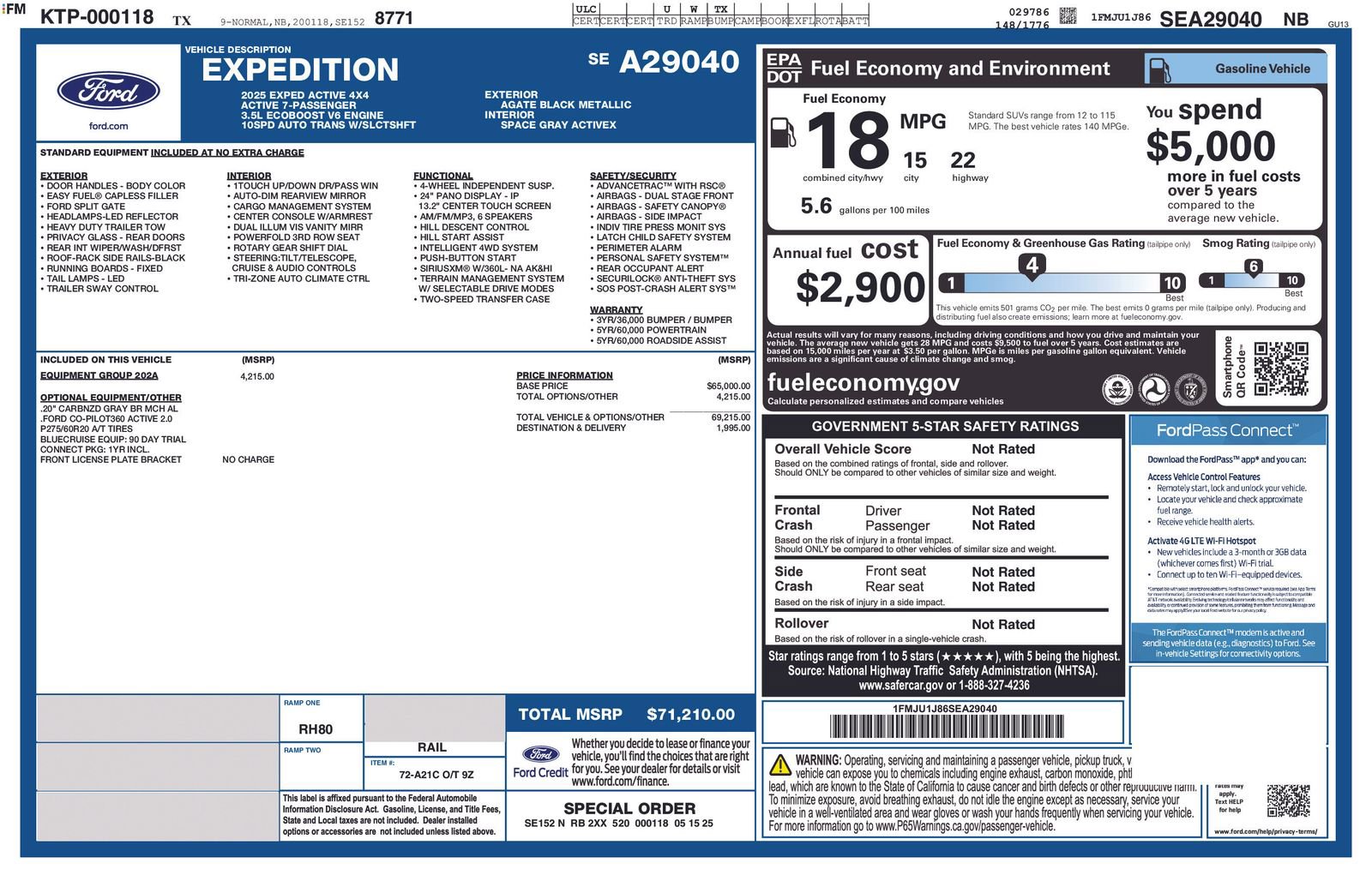 Certified 2025 Ford Expedition Active AWD/4WD image 19