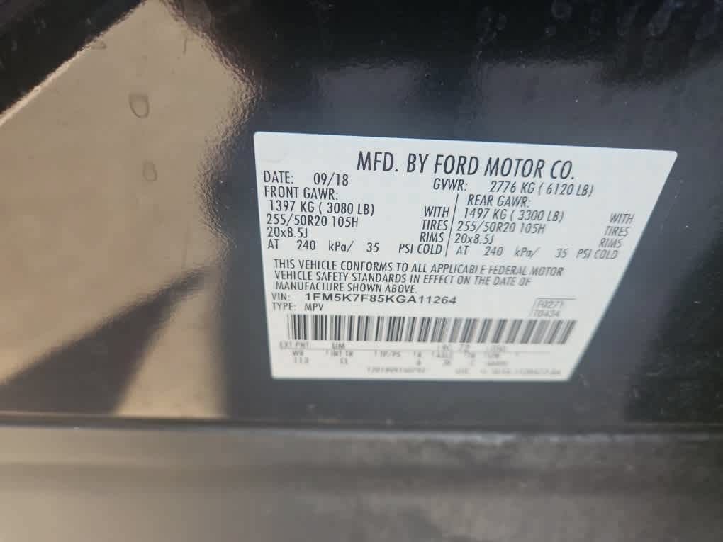 Certified 2019 Ford Explorer Limited w/ Class III Trailer Tow Package FWD image 22