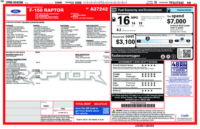 Certified 2026 Ford F150 Raptor AWD/4WD image 37
