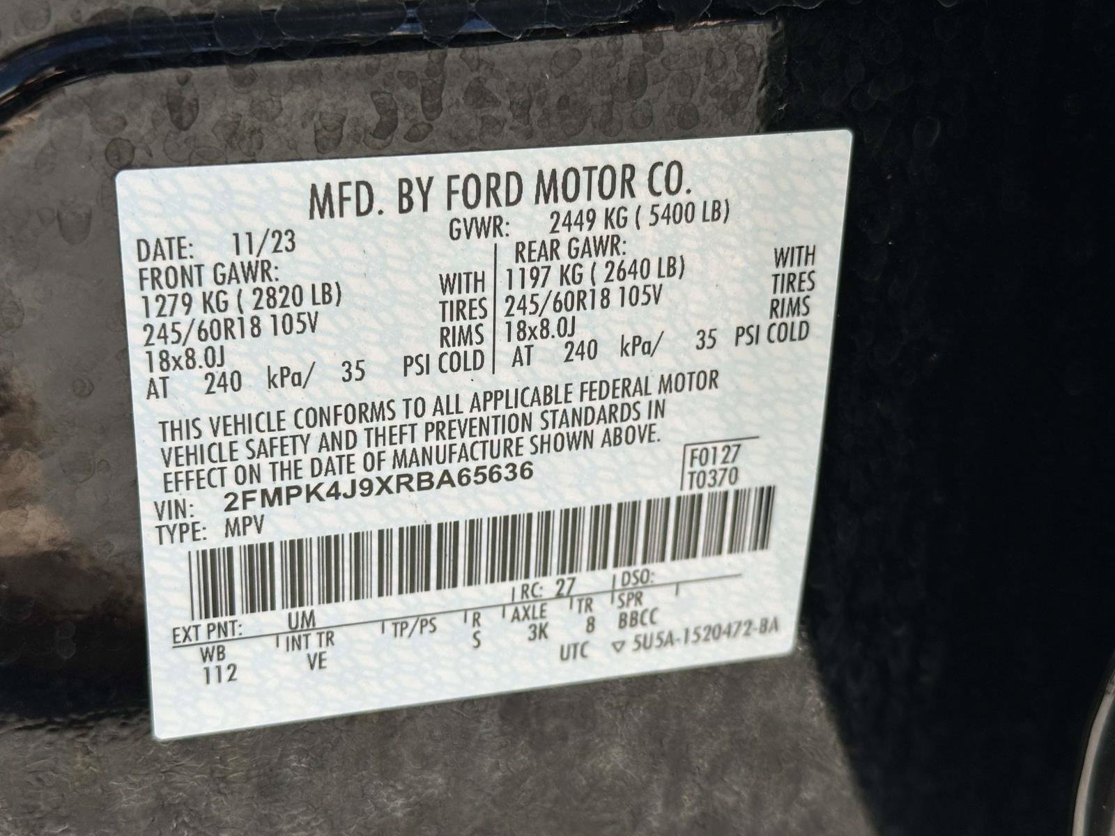 Certified 2024 Ford Edge SEL w/ Convenience Package AWD/4WD image 25