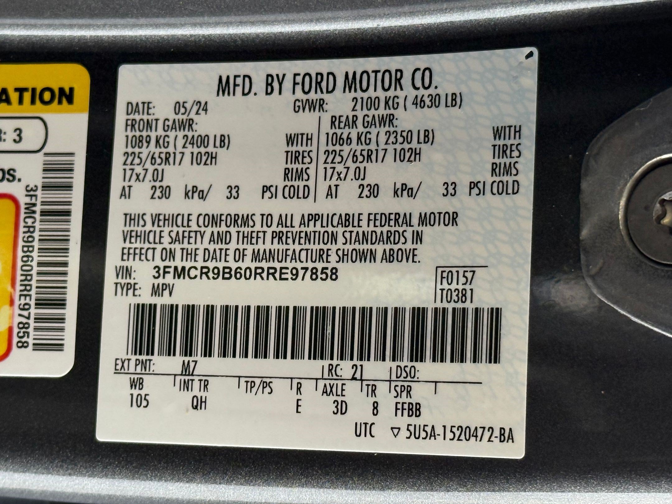 Certified 2024 Ford Bronco Sport Big Bend AWD/4WD image 29