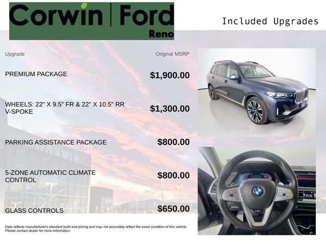 Used 2022 BMW X7 xDrive40i w/ Premium Package image 9