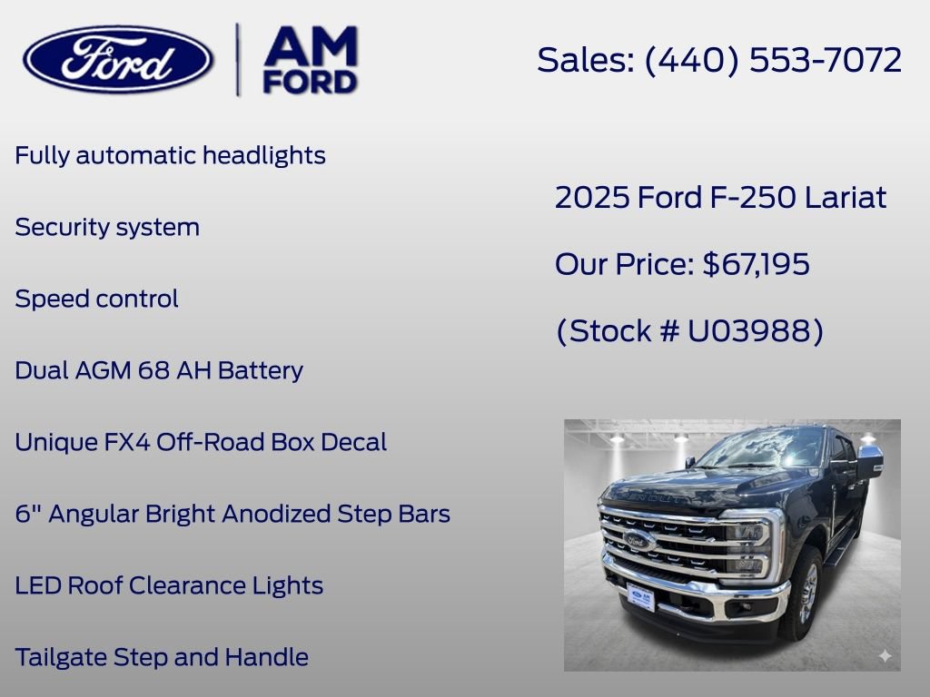 Certified 2025 Ford F250 Lariat w/ Chrome Package AWD/4WD image 33